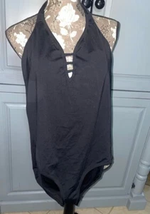 Garnet Hill Swimsuit One Piece Black Size 8 - Picture 1 of 7