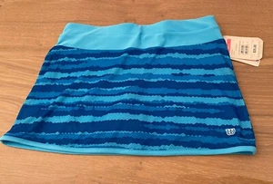 Wilson tennis skirt skort Youth Girls size Large Blue New with tags (NWT) - Picture 1 of 6
