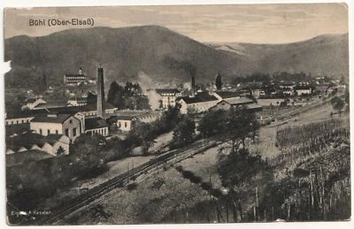 Bühl (Ober-Elsaß). Feldpost. jahr 1916, militar stempel - Bild 1 von 2