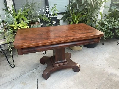 Antique Empire Mahogany Game / Card Table c1800-1850s - Image 1 of 4