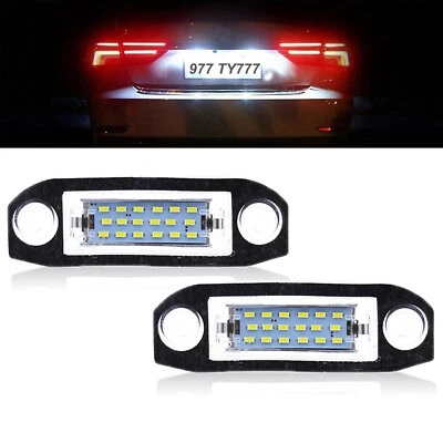 2x 18LED For Volvo S80/XC90/S40/XC60/S60/V70/V50 License Plate Number Light Lamp - Image 1 of 4