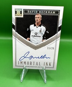 David Beckham Auto On Card /25 Topps Manchester United