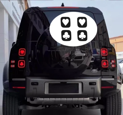 Tail Light Lamp Sticker Cover Trim 4pcs For Land Rover Defender 90 110 20-25 - Image 1 of 4