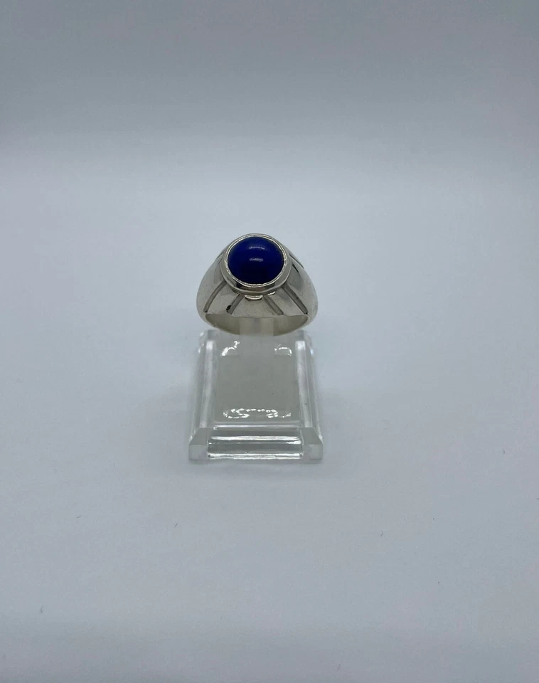 Anello in Argento 925 con Lapislazzulo Blu - Immagine 1 di 4