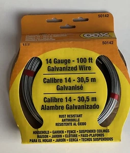 The Hillman Group OOK 14-Gauge x 100 ft. Galvanized Steel Wire Cable, # 50142 - Picture 1 of 6
