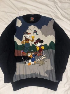 Vintage Disney Mickey Unlimited Lario Sweater Co Knit Sweater Golf - Picture 1 of 13