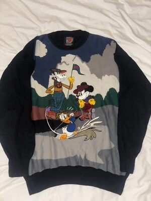 Vintage Disney Mickey Unlimited Lario Sweater Co Knit Sweater Golf - Image 1 of 4