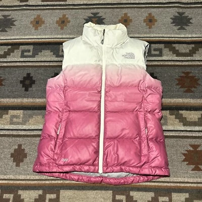 Chaleco acolchado The North Face Nuptse 700 para mujer mediano negro cremallera D2 Foto 1 de 4