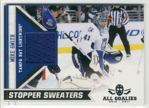 2010-11 Panini All Goalies Stopper Sweaters Mike Smith Jersey 1 Color #12