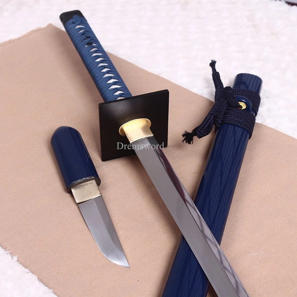 Espada daga Ninja Katana japonesa Ninjato de acero al carbono 1095 al final Foto 1 de 4