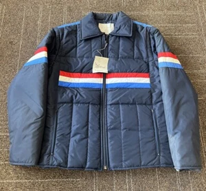 VTG Westwood Klein Norton California Waterproof Puffer Jacket Adult L Blue w/Tag - Picture 1 of 8