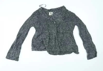 Cárdigan de acrílico gris cuello en V para mujer Heart and Soul talla 16 Foto 1 de 4