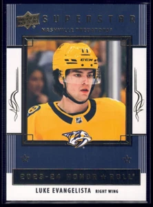 2023-24 Upper Deck Series 2 #HR40 Luke Evangelista Rookie Honor Roll - Picture 1 of 2