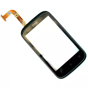 HTC Desire C front housing+digitizer touch screen Black glass panel Genuine - Picture 1 of 6