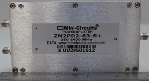 Mini-Circuits ZN2PD2-63-S+ 2 Ways DC Pass Power Splitter, 350 - 6000 MHz, 50Ω - Picture 1 of 1