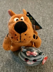NEW Mini Plushie s With Tags, Scooby Doo And Ty Cat - Picture 1 of 8