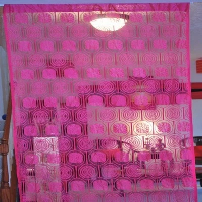 String Curtain Drapery Room Divider Partition - Pink — 第 1/2 张图片