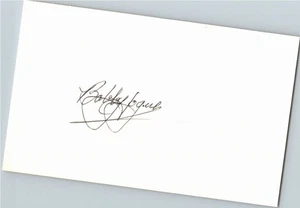 -Bobby Hogue- (d.1987) Signed/Autograph/Auto Index Card Boston Braves MLB - Picture 1 of 1