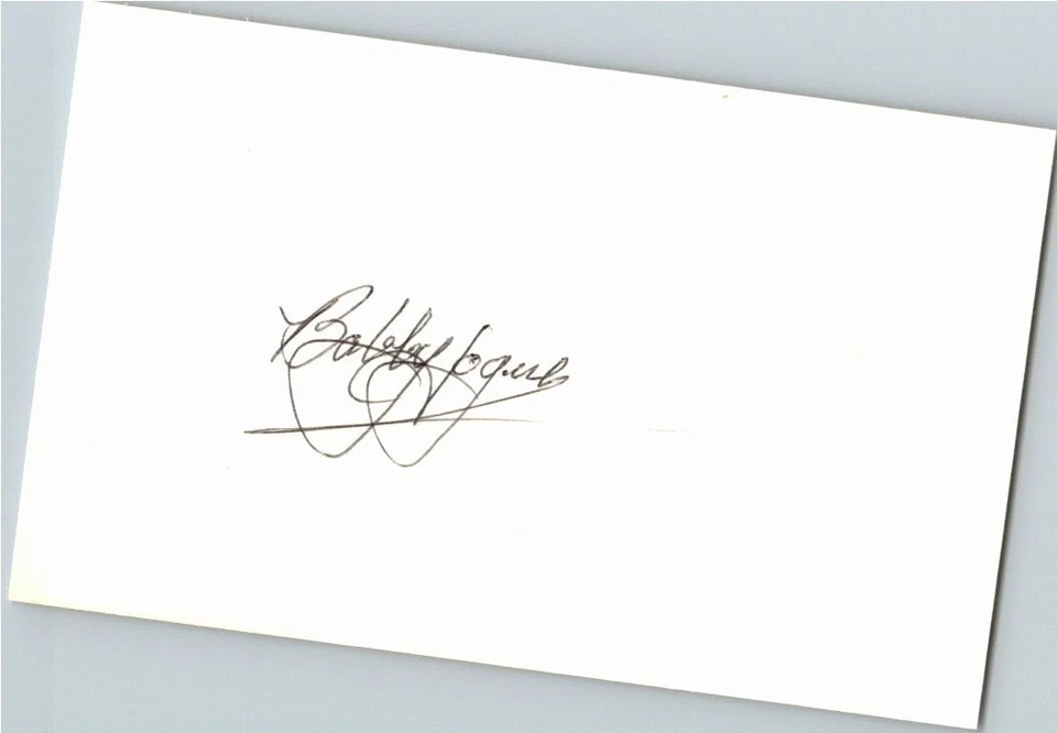 -Bobby Hogue- (d.1987) Signed/Autograph/Auto Index Card Boston Braves MLB - Image 1 of 1