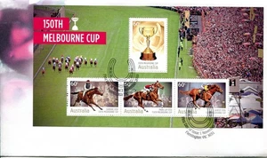 2010 150th Melbourne Cup - Miniature sheet FDC APM42870 - Picture 1 of 2