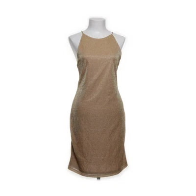H&M, Kleid, Größe: L, Gold, Metallfaser/Polyester, Damen #Uw1 - Bild 1 von 4