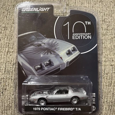 1/64 Greenlight 10th Anniversary 1979 Pontiac Firebird Trans Am Silver - Image 1 of 3