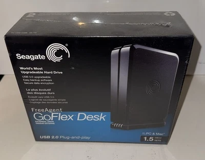 Seagate GoFlex Desk 1.5TB External 7200RPM (STAC1500100) HDD New Sealed - Image 1 of 4