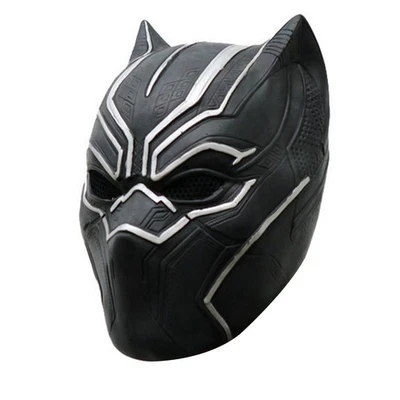 Nuevo Casco Pantera Negra Juegos con disfraces Cabeza Completa Máscara de Látex Disfraz de Fiesta de Halloween Foto 1 de 4