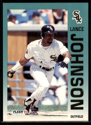 1992 Fleer Lance Johnson #87 Chicago White Sox - Image 1 of 2