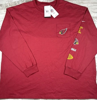 Camisa Nike Arizona Cardinals Retro Manga Larga Bolsillo Para Hombres 3XL NUEVA CON ETIQUETAS NFL Foto 1 de 4