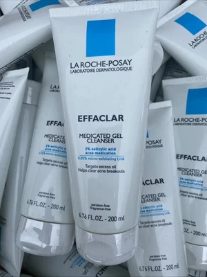Limpiador de acné en gel medicado La Roche Posay Effaclar 6,76 oz caducidad 4-2028 2 botellas Foto 1 de 2
