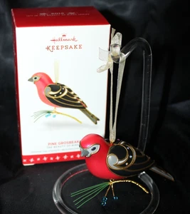 Hallmark Ornament - Serie The Beauty of Birds - Pine Grosbeak 2016 - QX9111 - Bild 1 von 2