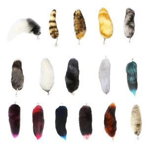 Animal Tail Pendant Keychain Key Holder for Purse Backpacks Keychain Decorations - Picture 1 of 21