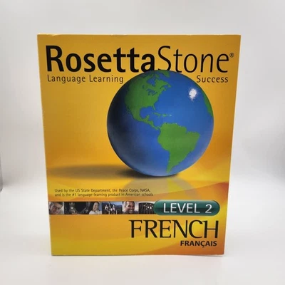 Rosetta Stone French Language Learning Success Levels 1 & 2 CD ROMs Manuals - Image 1 of 4