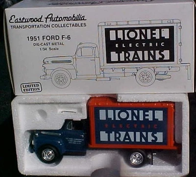 EASTWOOD AUTOMOBILIA - Metal fundido a presión - Ford F-6 1951 - Escala 1/34 - LIONEL TRAINS Foto 1 de 4