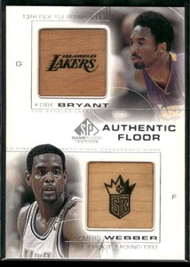 2000-01 SP Game Floor #C14 Kobe Bryant / Chris Webber Authentic Floor Combos - Picture 1 of 2