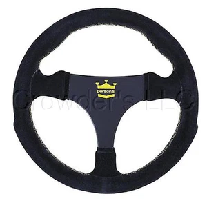 Personal Steering Wheel 270mm Fitti Formula F1 Racing Black Suede Undrilled - Picture 1 of 1