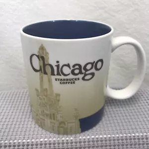 Starbucks Coffee Mug Chicago, IL Global Icon 2011 Collector City Series 16oz Cup - Picture 1 of 8