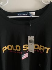 Polo Sport Ralph Lauren Men's Black T-Shirt Black Red Yellow Sz 6XB 711750444007