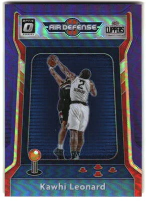 Kawhi Leonard 2020-21 Donruss Optic #4 Air Defense Purple - Image 1 of 2