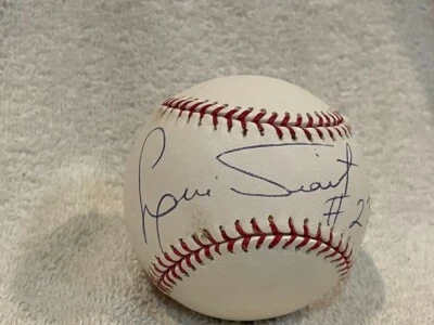 VINTAGE Luis Tiant #23 AUTO'D OML (Selig) Baseball, Boston Red Sox, JSA-NICE! - Image 1 of 4