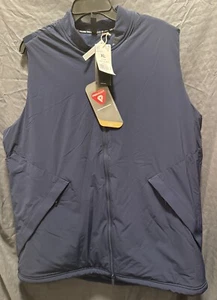 ADIDAS MEN’S GOLF ULTIMATE365 TOUR FROSTGUARD PADDED VEST HZ3222 BLUE XL $220 - Picture 1 of 6