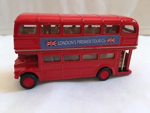 LONDRES ROJO AUTOBÚS LONDRES PULL BACK & GO ACCIÓN JUGUETE RECUERDO REGALO - Imagen 1 de 3
