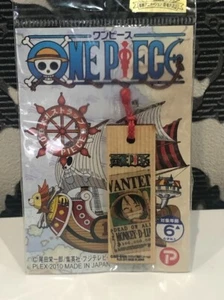 UNA PIEZA Monkey D. Luffy Etiqueta Madera Correa Llavero Juguete Netsuke Japón Limitado - Imagen 1 de 9