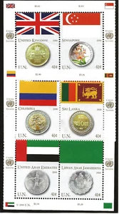 UN Scott #NY 953, Blocks of 4 2008 Complete Set FVF MNH - Picture 1 of 1