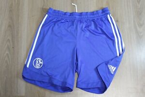 FC Schalke 04 Football Shorts Soccer Adidas Blue 2006 2007 Home Adult Men Size L