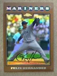 2008 Topps Chrome #23 Copper Refractor Felix Hernandez #’d 446/599 - Picture 1 of 2