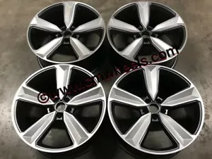 21" 2020 RS4 Style Alloy Wheels Gun Metal Machined Silver Audi A5 A6 A7 Q5 - Picture 1 of 9