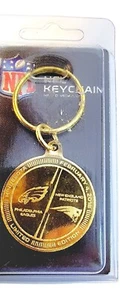 Superbowl 2018 Flip Coin Keychain NFL Souvenir Eagles Patriot New Gift SUPERBOWL - Picture 1 of 4