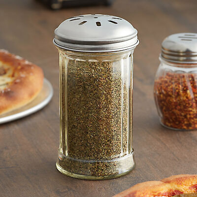 American Metalcraft GLA317 12 Oz. Glass Spice Shaker With Stainless Steel Lid • 10.99$